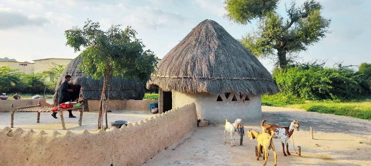 A local house in the Thar Desert of Sindh